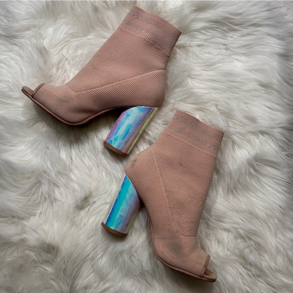 Wedged Heels with Halographic Heels (size 6) - Picture 4 of 9